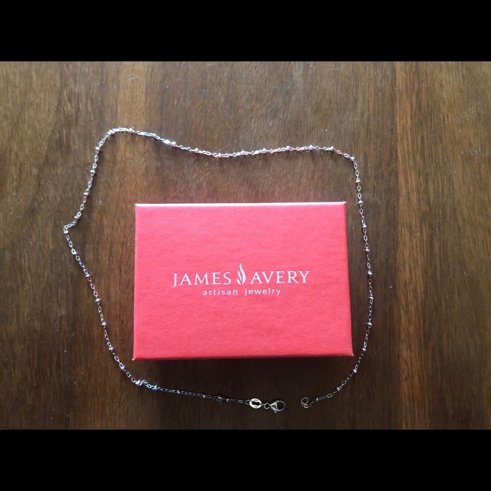 James Avery forged beaded chain